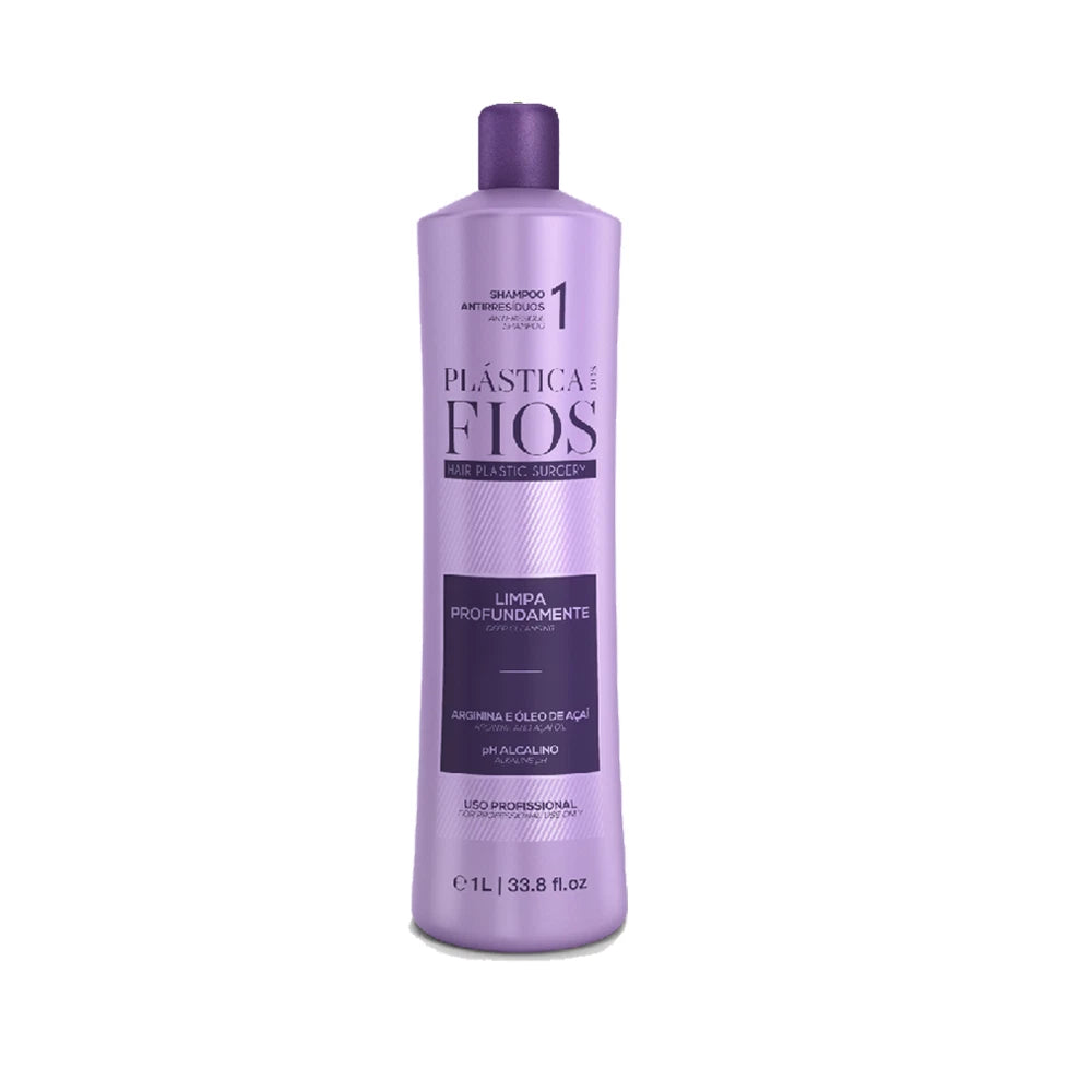 Plastica Dos Fios Anti Residue Shampoo 33 fl.oz / 1 Lt