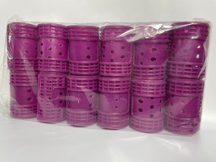 1.25" Snap on Magnetic Hair Rollers purple