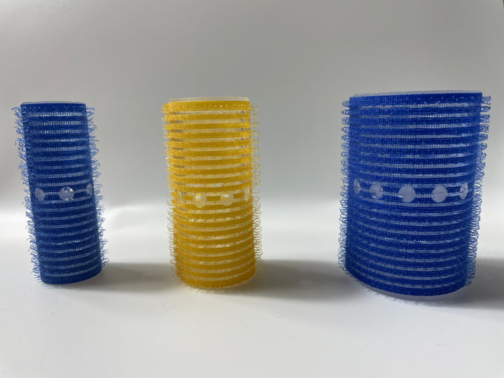 Velcro Type Rollers – 18 Count (3mm, 6mm, 8mm)