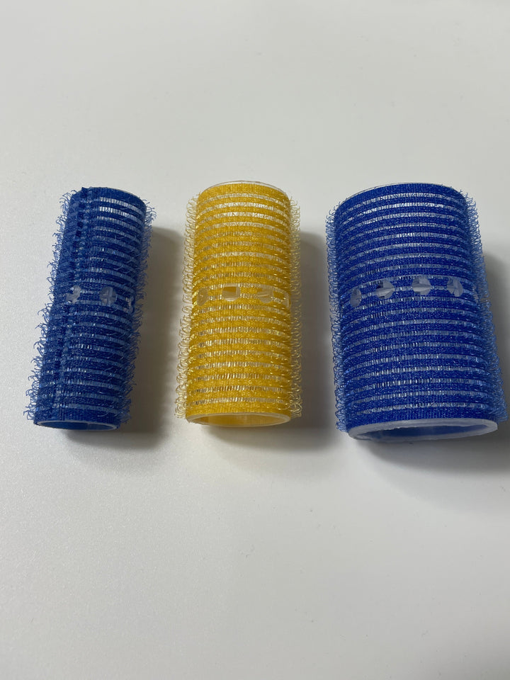 Velcro Type Rollers – 18 Count (3mm, 6mm, 8mm)