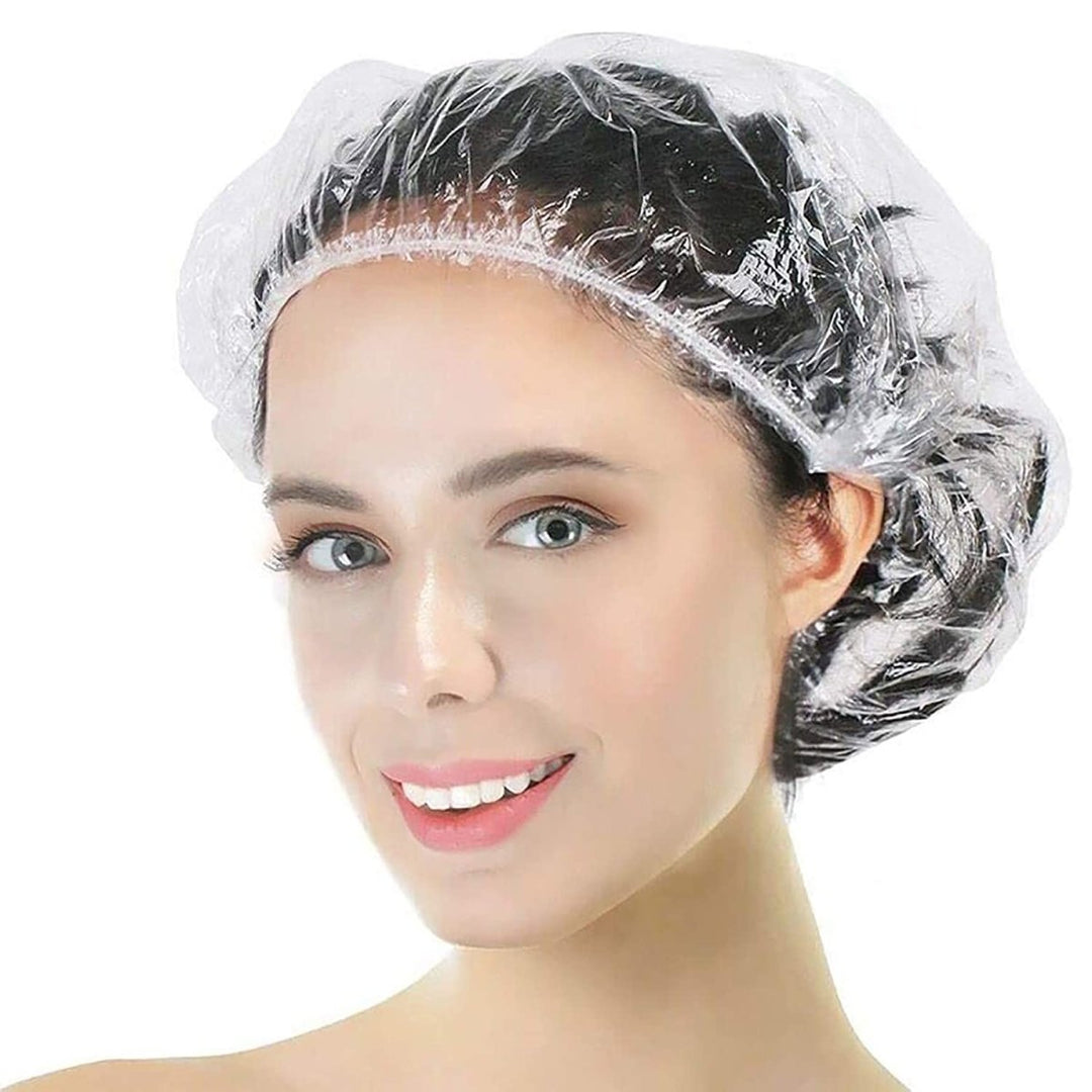 10 Disposable Plastic Shower Caps - Prismax Cosmetics