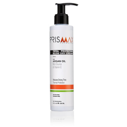Prismax Leave-In Conditioner - Total Protection Blow Dry Cream - 8oz - Prismax Cosmetics